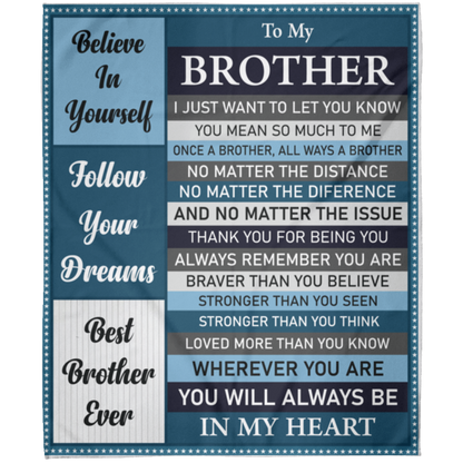 To My Brother | FLM Arctic Fleece Blanket 50x60