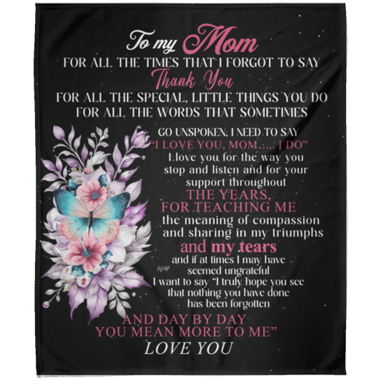 To My Mom | FLM Arctic Fleece Blanket 50x60