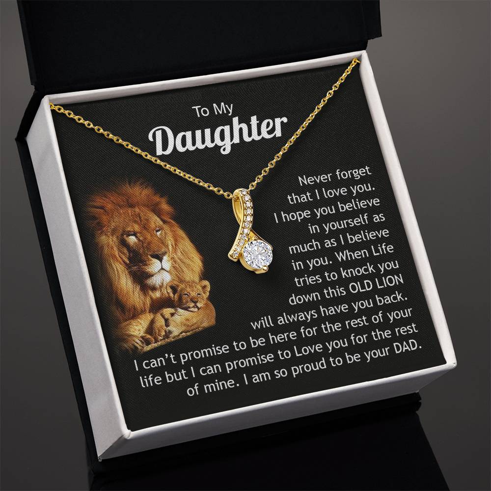 To My Daughter | Never Forget That I Love You - Alluring Beauty necklace