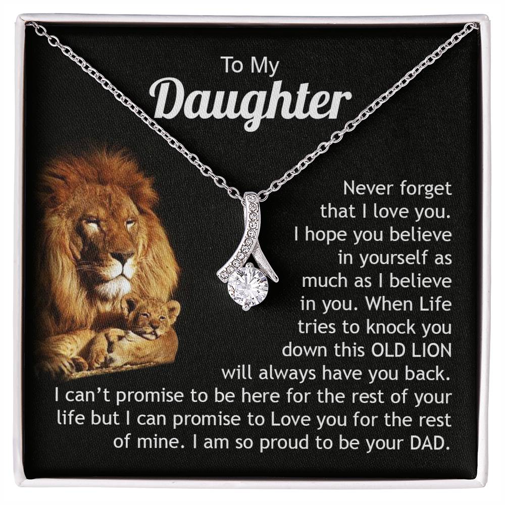 To My Daughter | Never Forget That I Love You - Alluring Beauty necklace