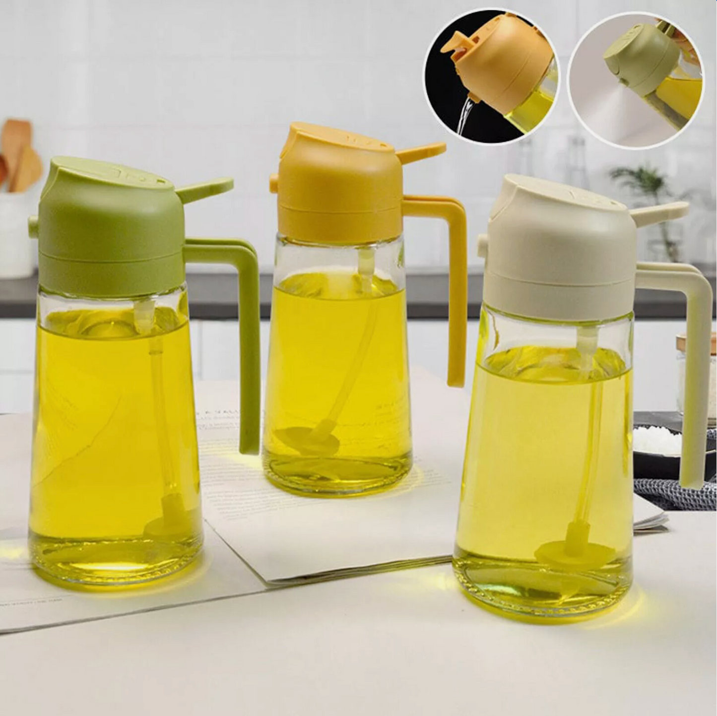 2 in 1 Oil Bottle Spray & Dispenser